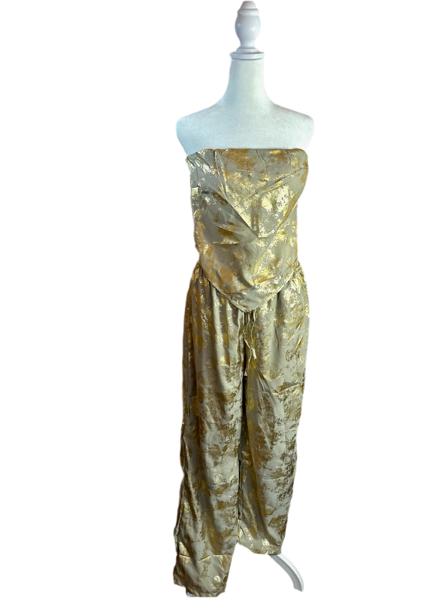 Gold pant set