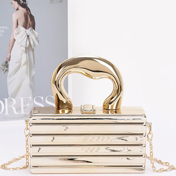 Metallic design arcylic bag