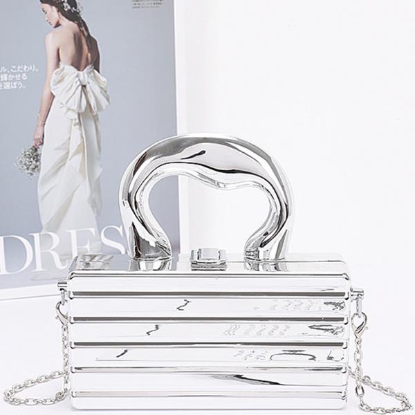 Metallic design arcylic bag