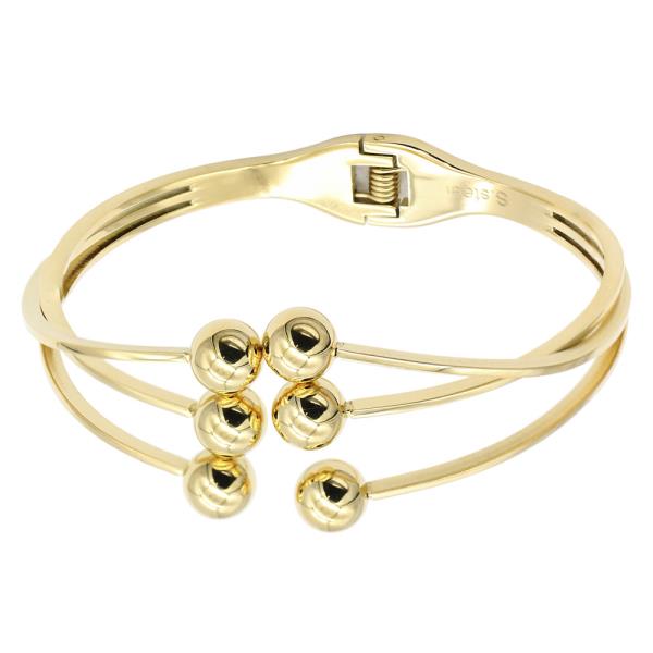 Stainless steel bangle bracelet