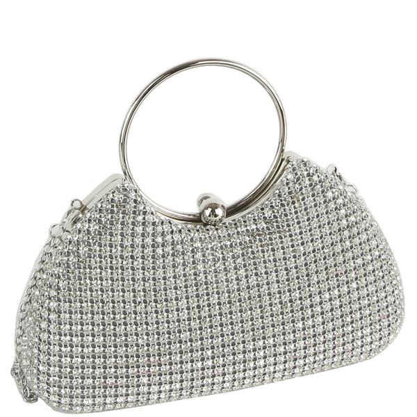 Rhinestone chic evening bag