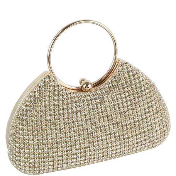 Rhinestone chic evening bag