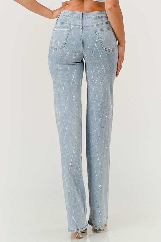 RHINESTONE JEANS