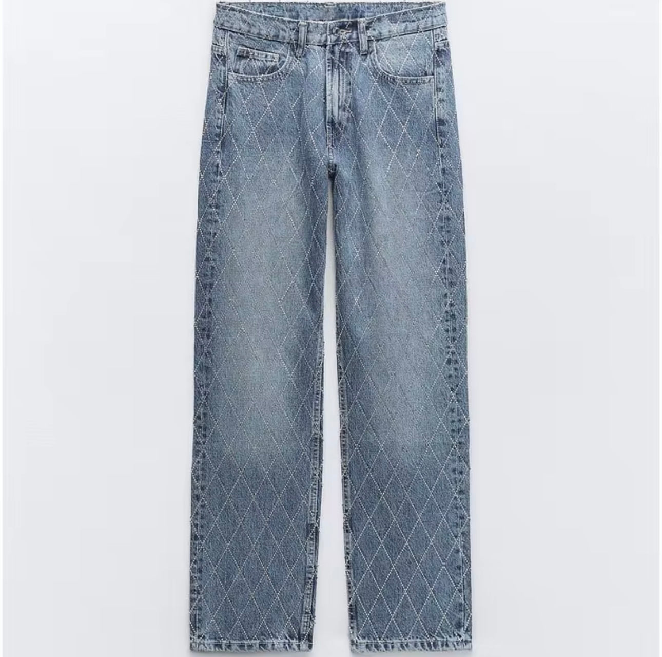 Dark Rhinestone Jeans