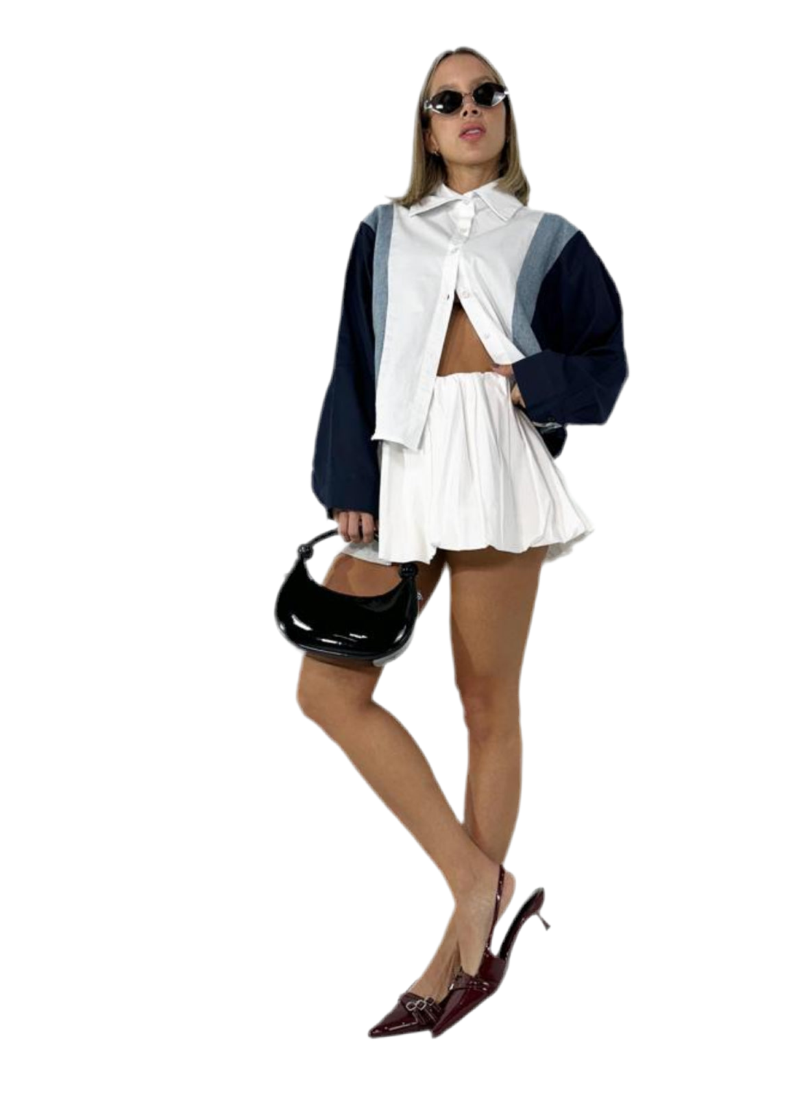 Bubble white skirt