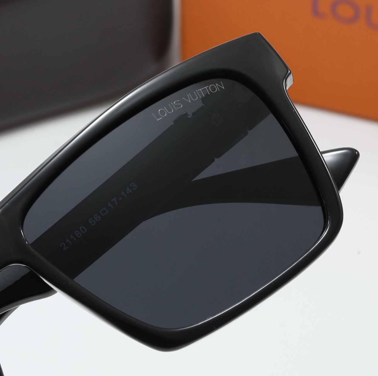 L all black sunglasses