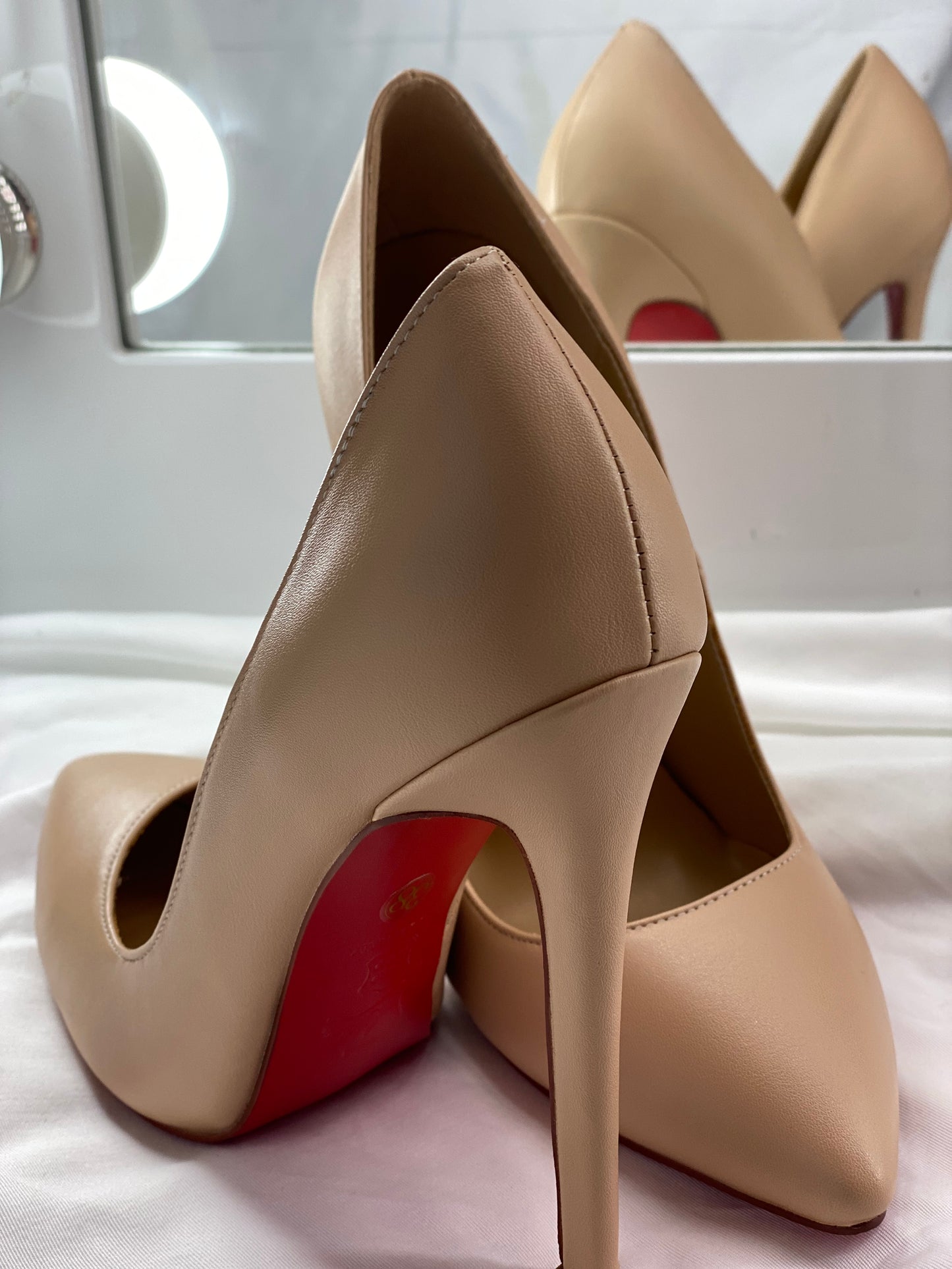 SALE!! CL beige high heels