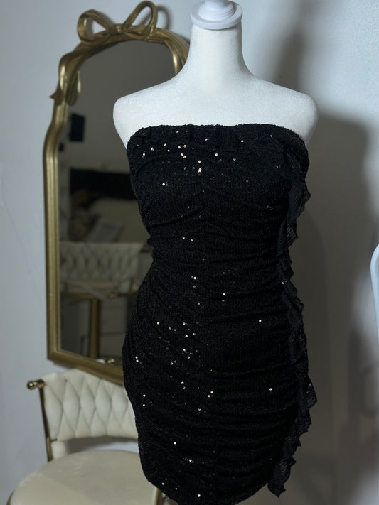 Sequin black dress