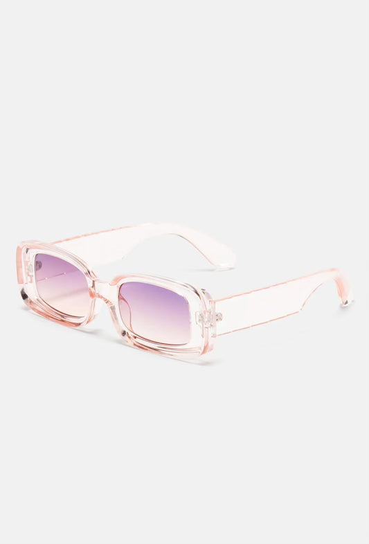 CLEAR PINK SUNGLASSES