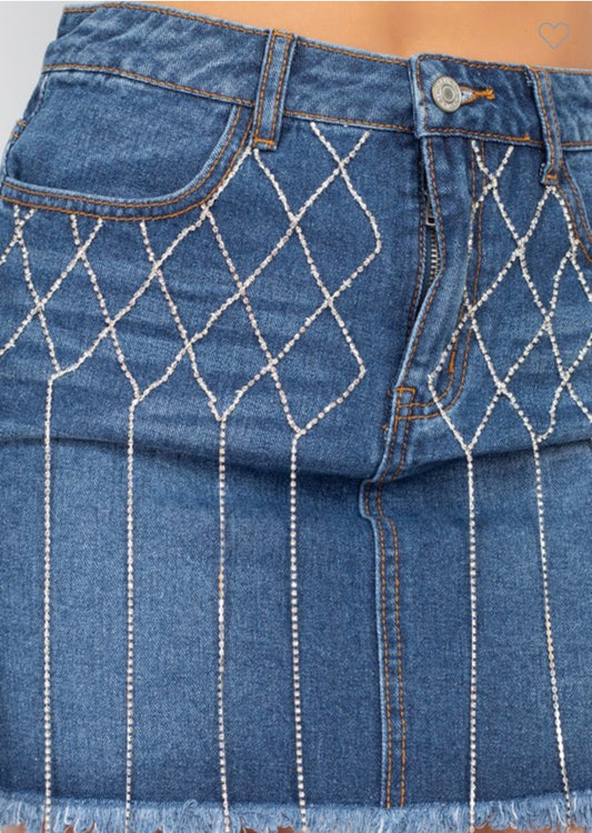 Midnight sparkle skirt