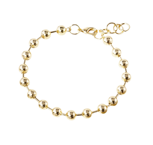 Ball chain bracelet (gold dipped)