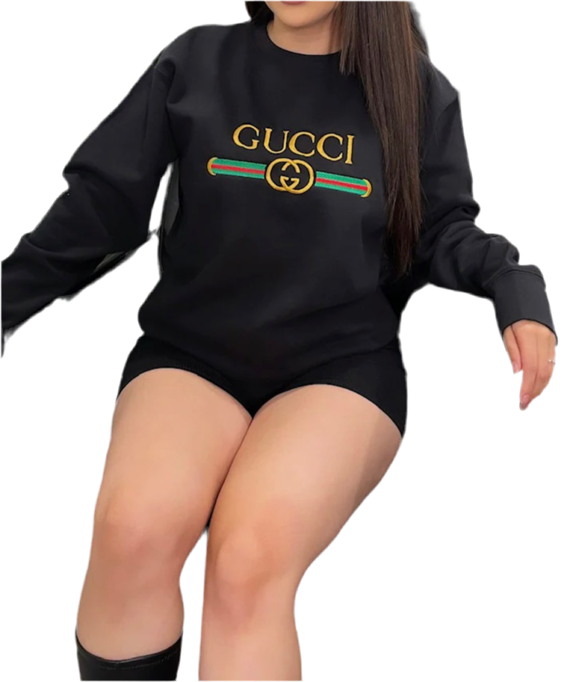 GG BLACK CREWNECK (UNISEX)