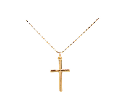 Cross necklace (gold dipped)