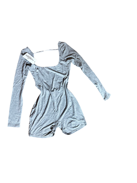 Double lined grey romper