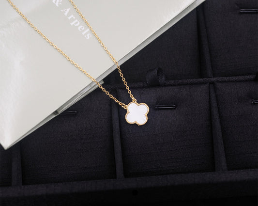 VC white and gold necklace