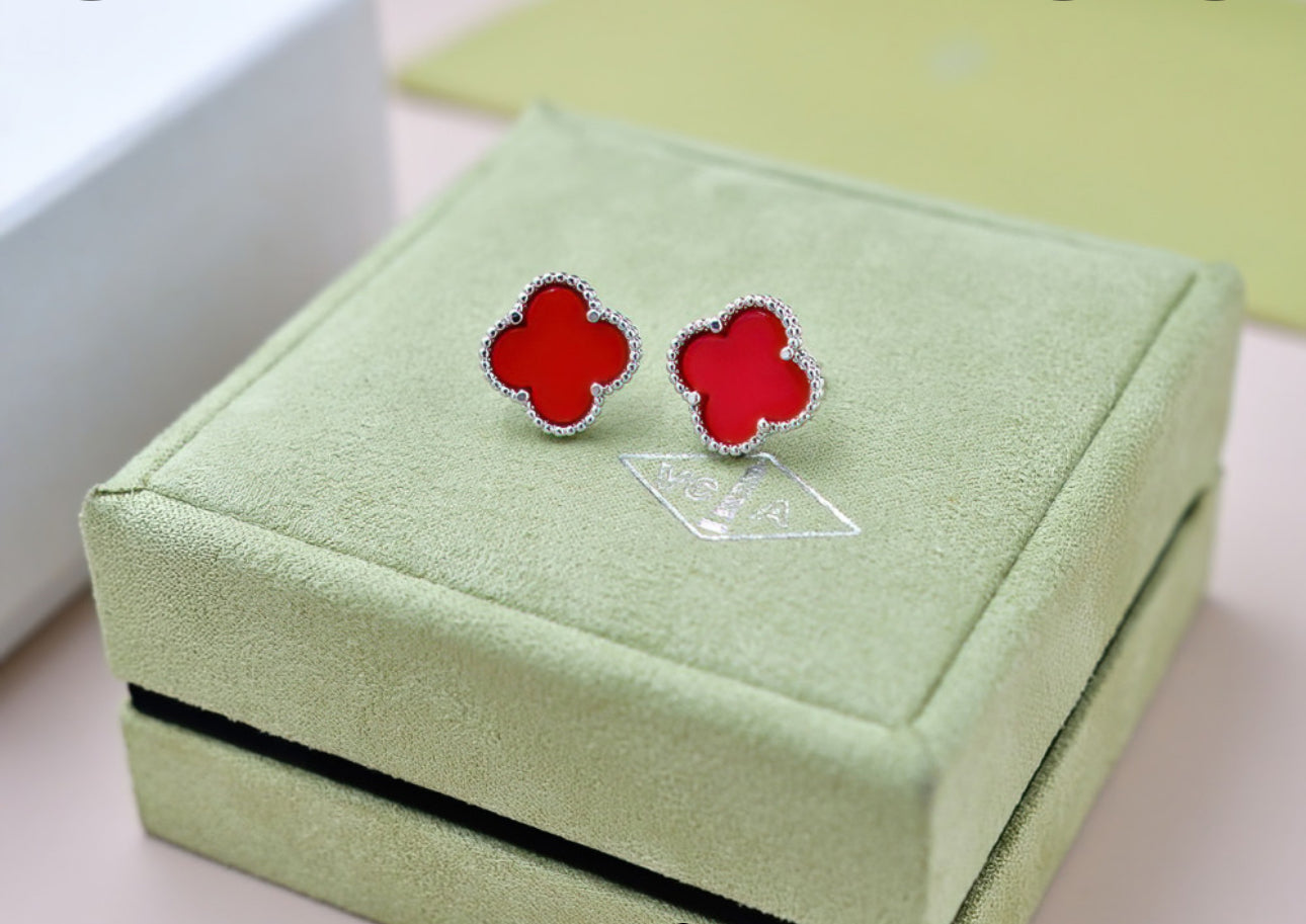 VC red earrings