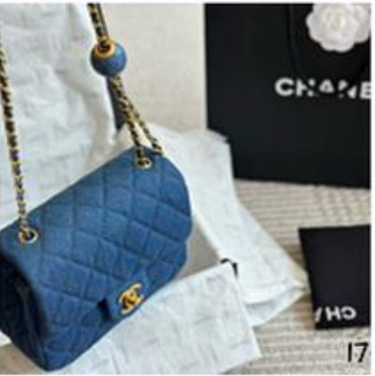 CC denim handbag