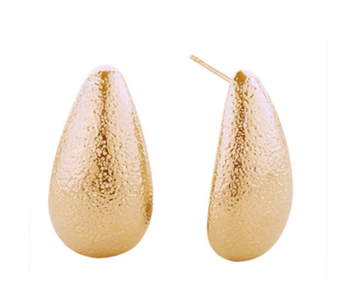 Teardrop post earrings (gold dipped)