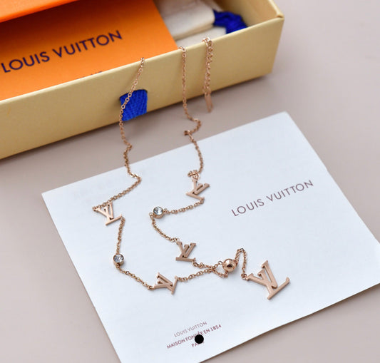 LV INSPIRED NECKLACE