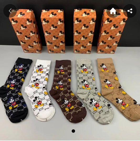GG SOCKS WITH MICKEY MOUSE SET
